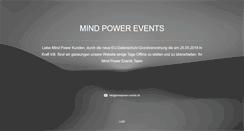 Desktop Screenshot of mindpower-events.de