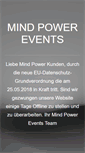 Mobile Screenshot of mindpower-events.de